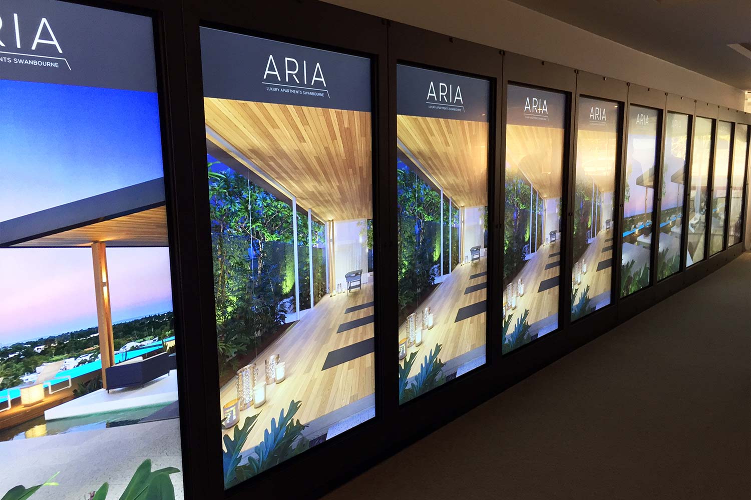 Blackburne Property Group's digital display suite in their CBD Sales Office